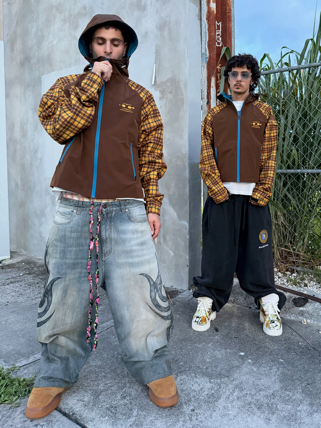 Plaid Windbreaker